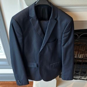 Excellent Quality dark blue TopMan full suit (suit pants and blazer)